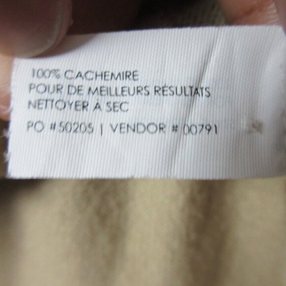 Club Monaco 100% Cashmere Long Sleeve Cardigan Womens S Beige Stretch Button 148 - Picture 4 of 9